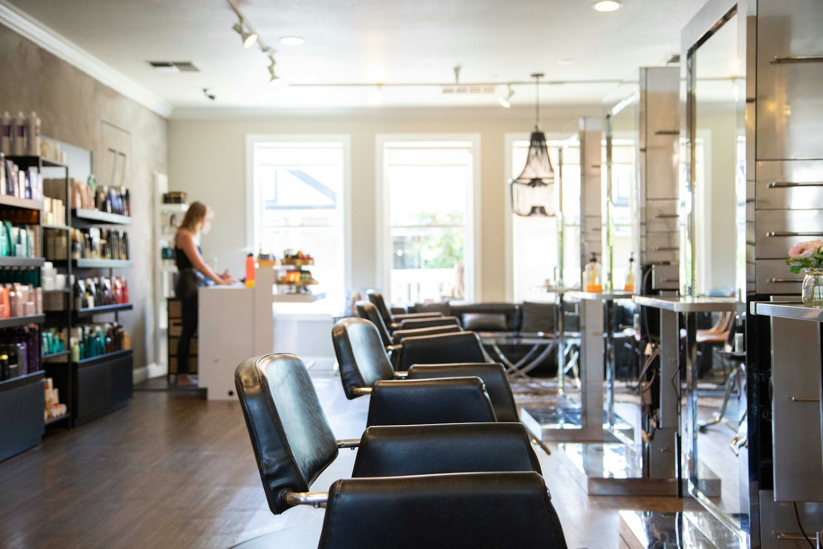Salon de coiffure moderne équipé du WiFi clients PassWiFi